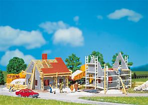 N Scale - Faller - 232223 - Houses Under COnstruction - Residential Structures