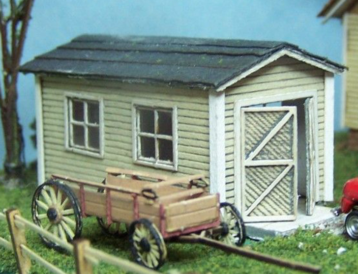 N Scale - RSLaserKits - 3012 - Small House - Undecorated