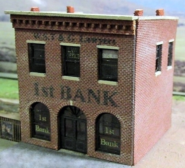 N Scale - RSLaserKits - 3067 - Bank - Commercial Structures - 1st Bank