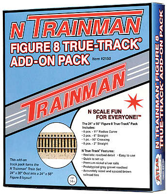 N Scale - Atlas - 2150 - Track, Boxed Track Set, Single - Track, N Scale