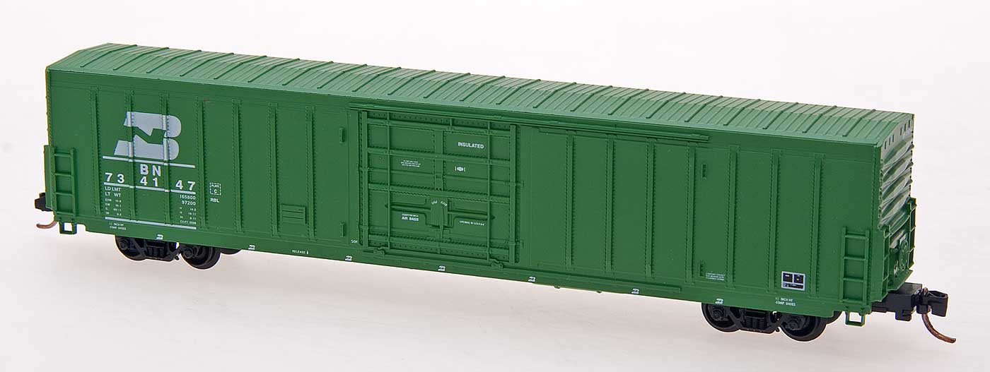 N Scale - Red Caboose - RN-17291-12 - Boxcar, 62 Foot, Insulated,...