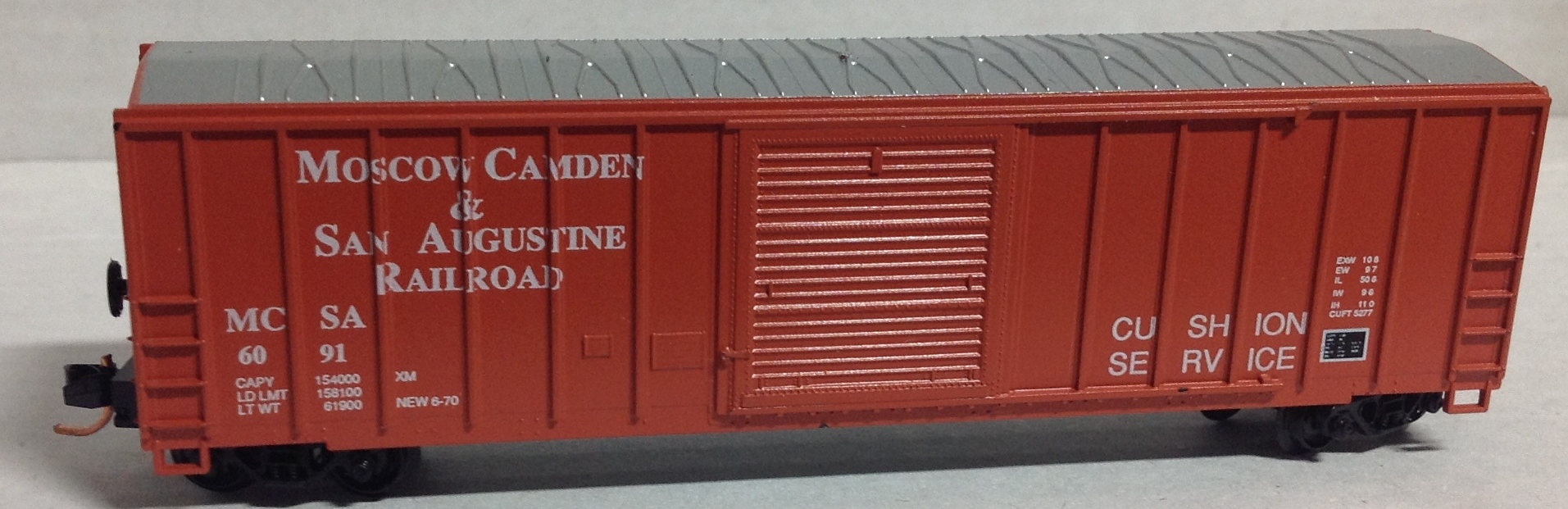 N Scale - Roundhouse - 8858 - Boxcar, 50 Foot, FMC, 5347 - Moscow Camden & San Augustine - 6091