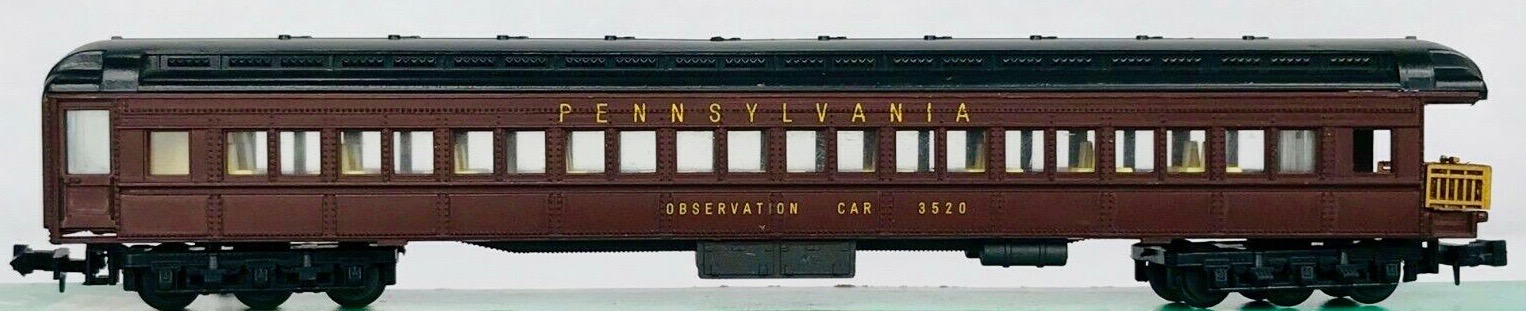 N Scale - Lima - 341 - Passenger Car, Heavyweight, Pullman, Observation - Pennsylvania - 3520