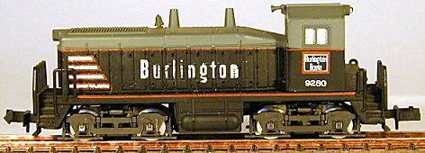 N Scale - Atlas - 4005 - Locomotive, Diesel, EMD SW1500 - Burlington Route - 9280