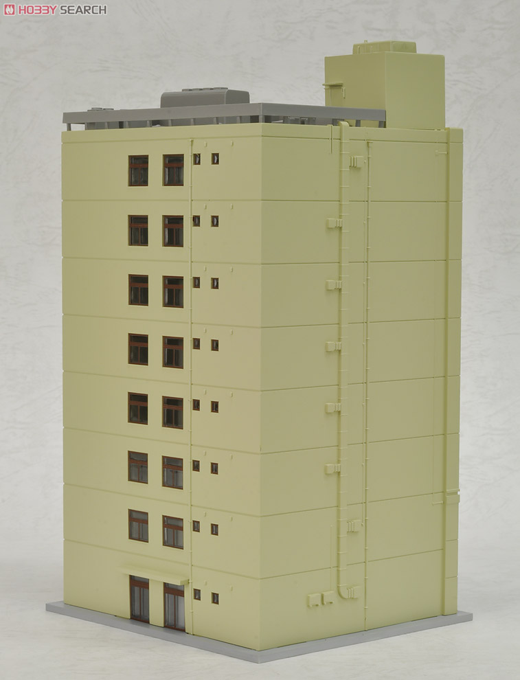 N Scale - Kato - 23-438B - 8 Story Office Building - Commercial Structures - DioTown Boutique and Office Building, Beige (KOUWA BLDG, Kouwa Bookstore)