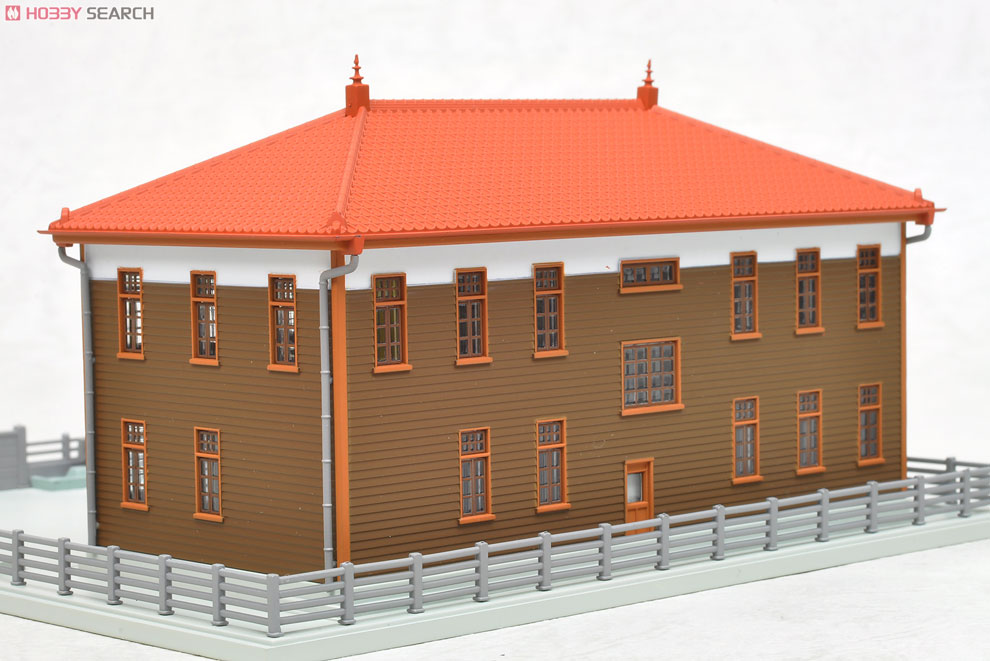 N Scale - Kato - 23-459B - City Hall - Commercial Structures - DioTown City Hall, Brown