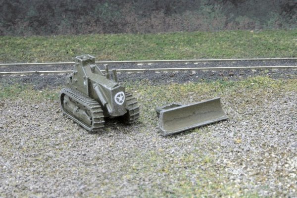 N Scale - KenRay - 02016 - Tractor, Combat Bulldozer - United States Navy