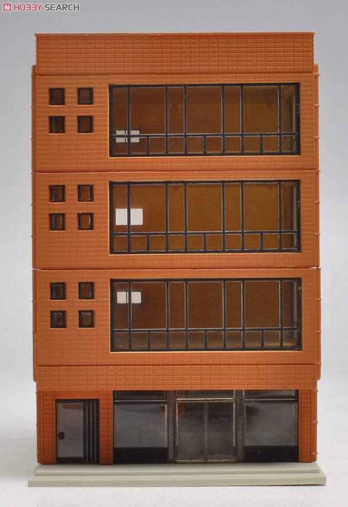 N Scale - Kato - 23-431A - 4 Story Office Building - Commercial Structures - DioTown Metro Series 4 Floor Office Building, Brick