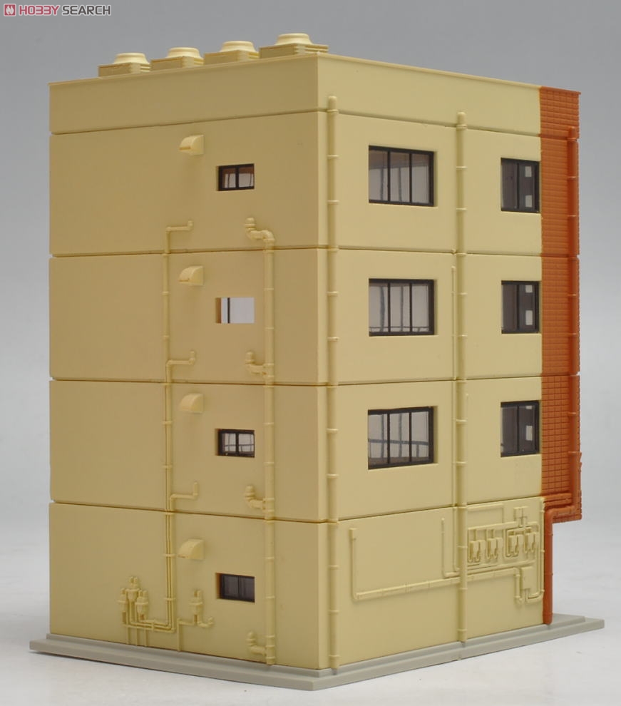 N Scale - Kato - 23-431A - 4 Story Office Building - Commercial Structures - DioTown Metro Series 4 Floor Office Building, Brick