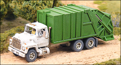 N Scale - GHQ Models - 53018 - Garbage Truck - Undecorated