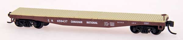 N Scale - Red Caboose - RM-26027-1 - Flatcar, 40 Foot - Canadian National - 6-Pack