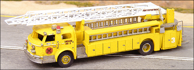 N Scale - GHQ Models - 52009 - Fire Engine - Undecorated