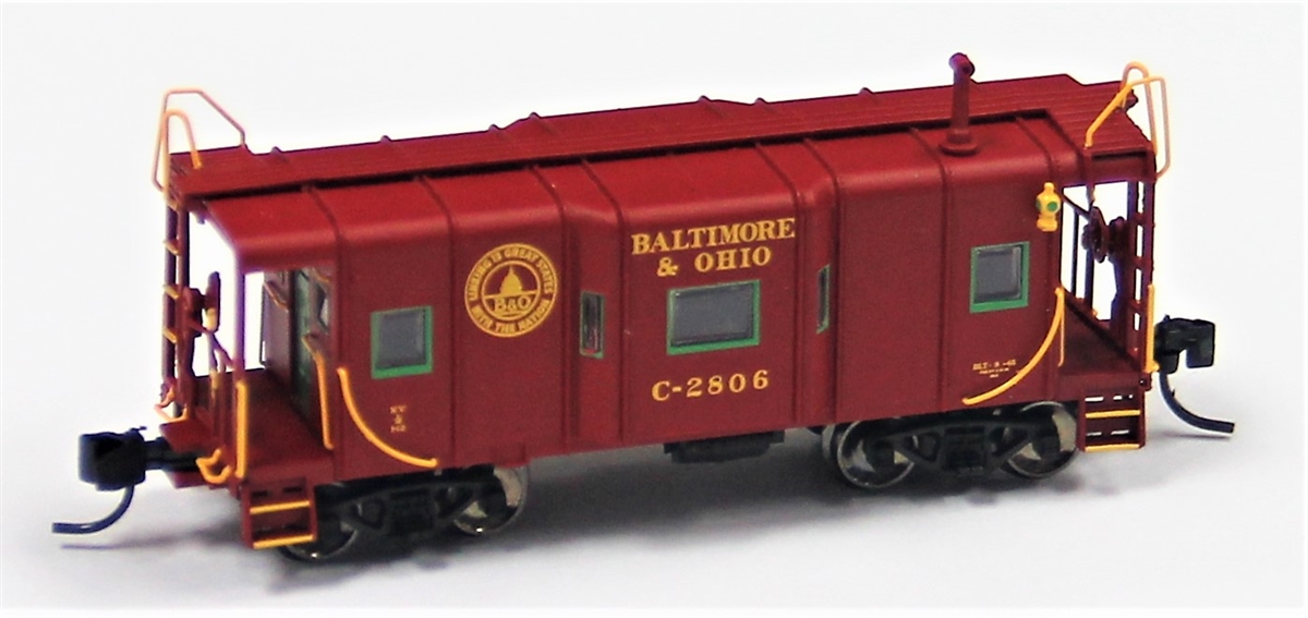 N Scale - Fox Valley - 91214 - Caboose, Bay Window - Baltimore & Ohio - C-2819