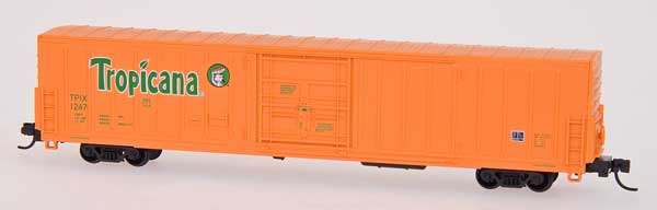 N Scale - Red Caboose - RN-17215-12 - Boxcar, 62 Foot, Insulated, Beer - Tropicana - 1234