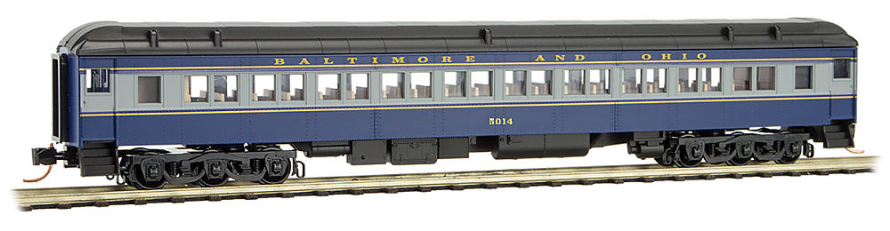 N Scale - Micro-Trains - 145 53 095 - Passenger Car, Heavyweight, Pullman, Paired Window Coach - Baltimore & Ohio - 5014