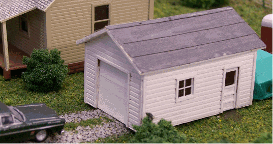 N Scale - Blair Line - 073 - One Car Garage - Residential Structures - 1-Pack