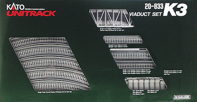 N Scale - Kato - 20-833 - Viaduct Set K3 - Track, N Scale - K3