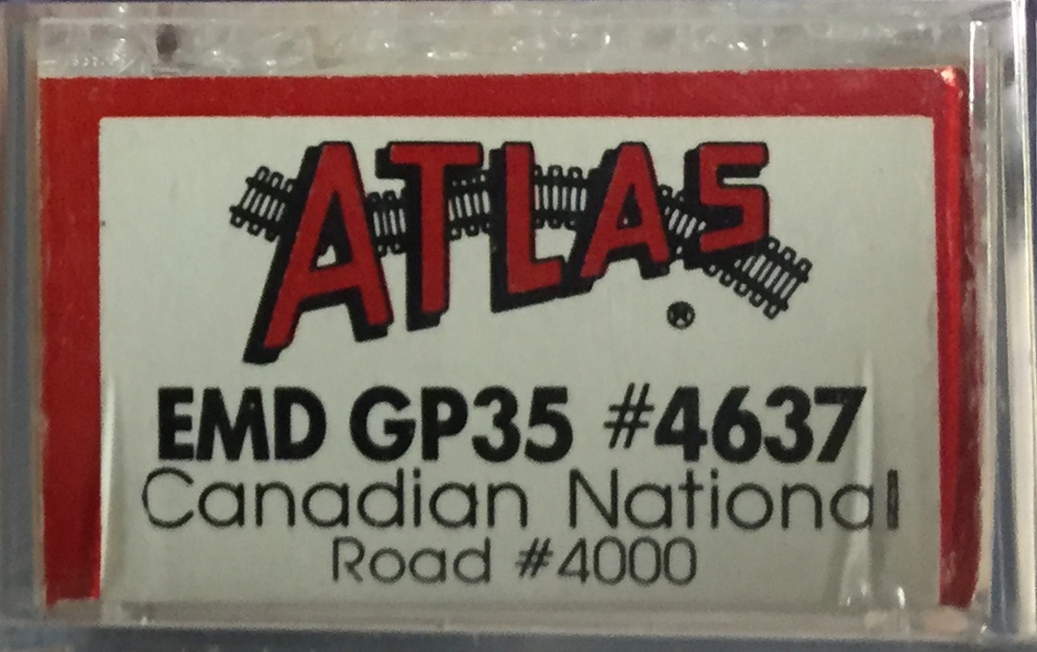 N Scale - Atlas - 4637 - Locomotive, Diesel, EMD GP35, Ph.1B - Canadian National - 4000