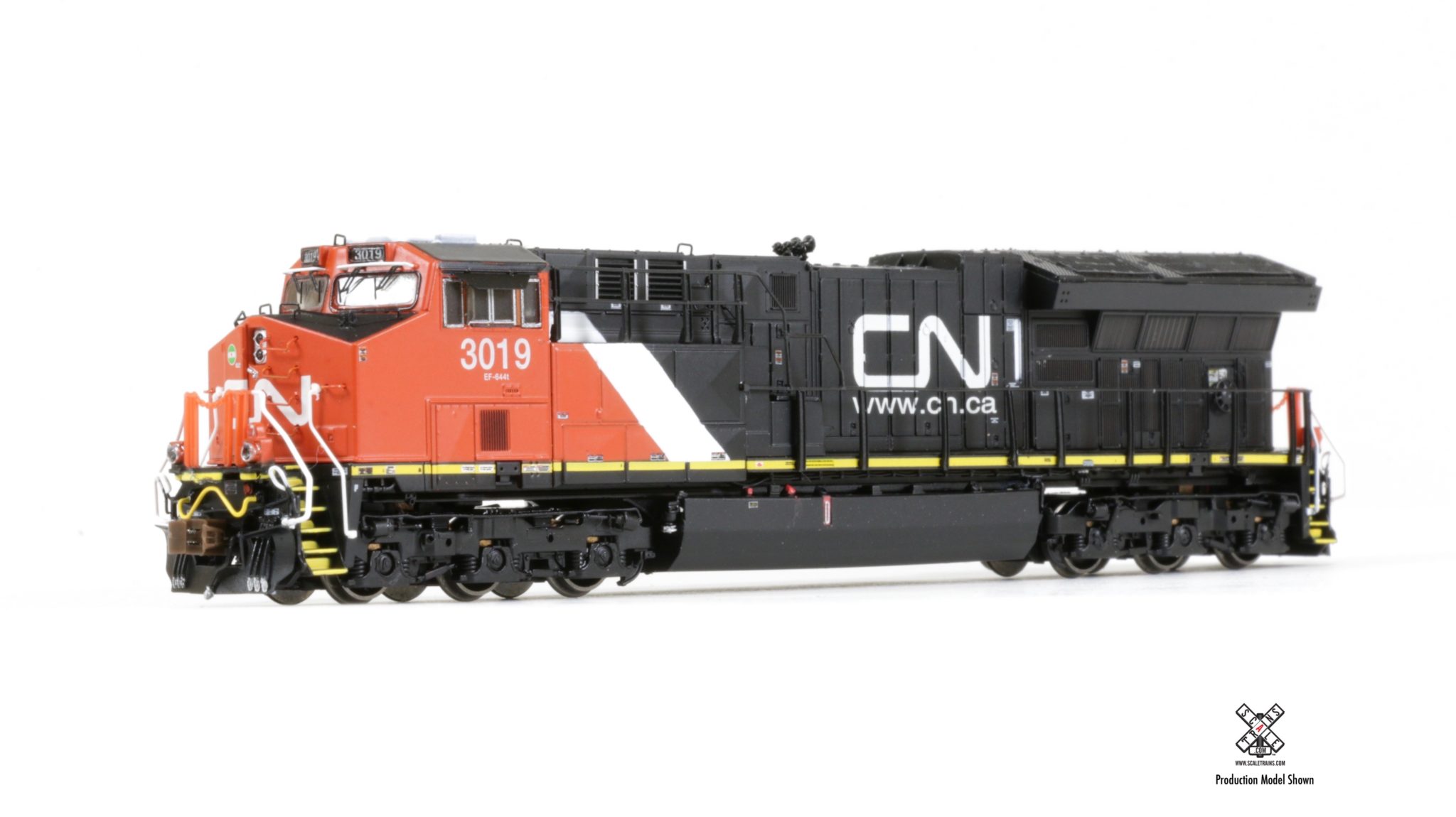N Scale - ScaleTrains - SXT30618 - Locomotive, Diesel, GE GEVO - Canadian National - 3019