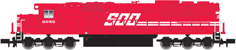 N Scale - Atlas - 40 002 036 - Locomotive, Diesel, EMD SD60 - SOO Line - 6044