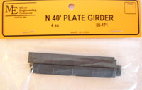 N Scale - Micro Engineering - 80-171 - Plate girder bridge section - Undecorated