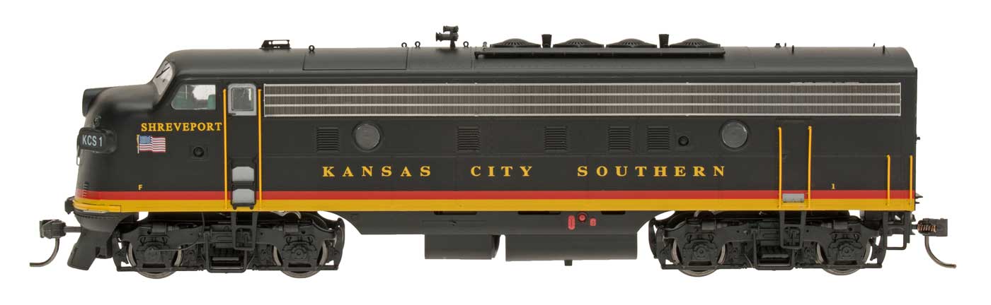 N Scale - InterMountain - 69978D-02 - Locomotive, Diesel, EMD F9 - Kansas City Southern - Shreveport