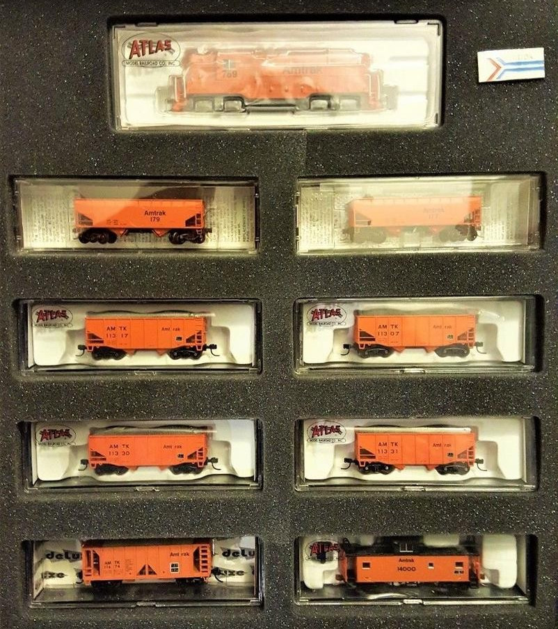 N Scale - Various - NSC 02-Set 1 - Maintenance of Way Equipment, North American, Transition Era - Amtrak - 9-Pack