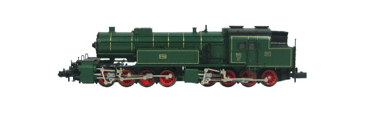 N Scale - Arnold - 2265 - Locomotive, Steam, 0-8-8-0, BR 96 - K.Bay.Sts.B. (Royal Bavarian State Railroad) - 5768