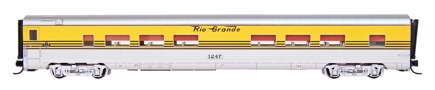 N Scale - Centralia Car Shops - CCS6901-05 - Passenger Car, Lightweight, Pullman, Coach, 52-Seat - Rio Grande - 1242