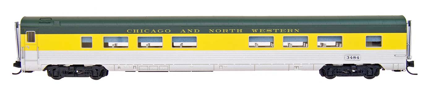 N Scale - Centralia Car Shops - CCS6902-03 - Passenger Car, Lightweight, Pullman, Coach, 52-Seat - Chicago & North Western - 3495