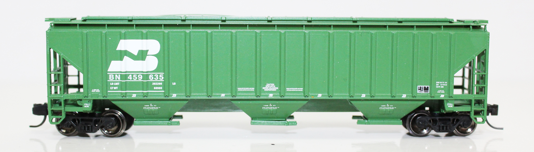 N Scale - Fox Valley - 85002-2 - Covered Hopper, 3-Bay, PS2-CD 4750 - Burlington Northern - 459596