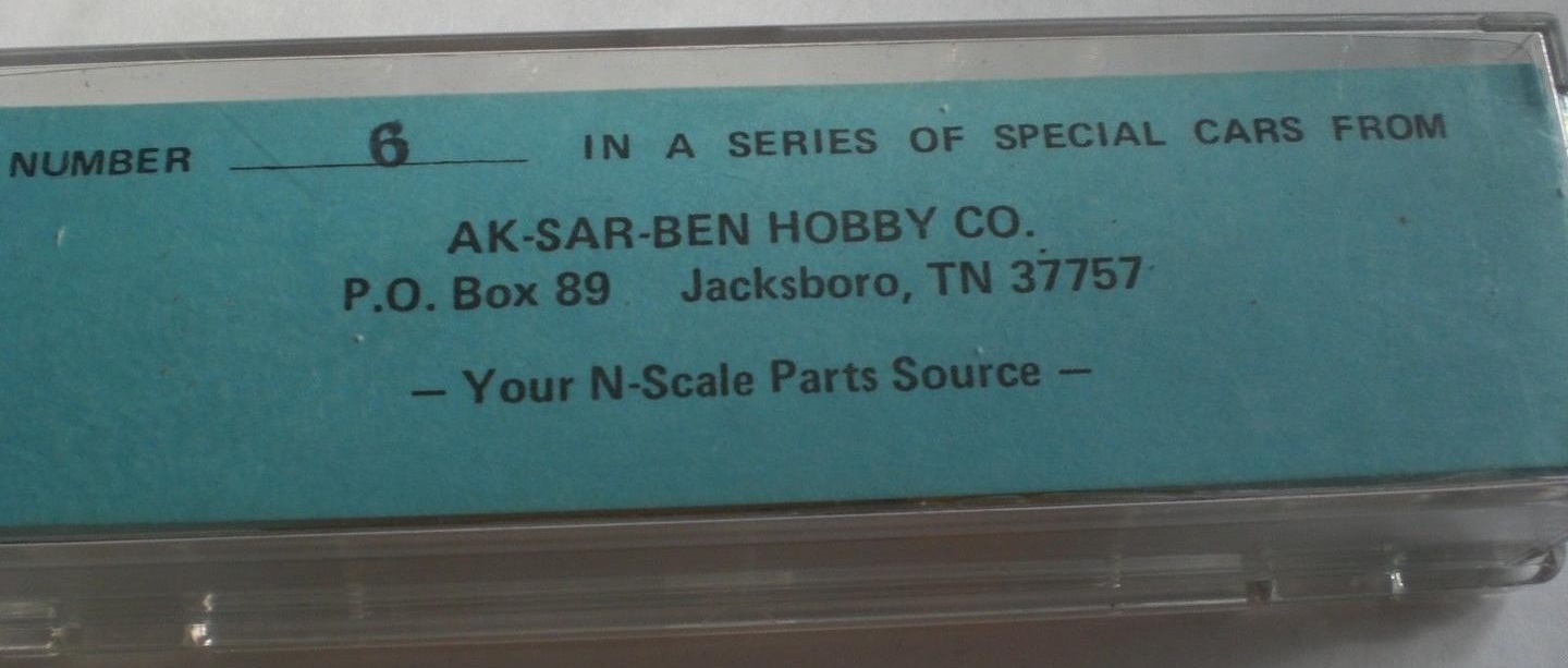 N Scale - Ak-Sar-Ben - 6 - Caboose, Cupola, Steel - 1982 World