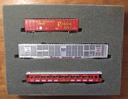 N Scale - Ak-Sar-Ben - 4-RB - Assorted Circus Cars - Ringling Bros. and Barnum & Bailey - 2, 14, 100