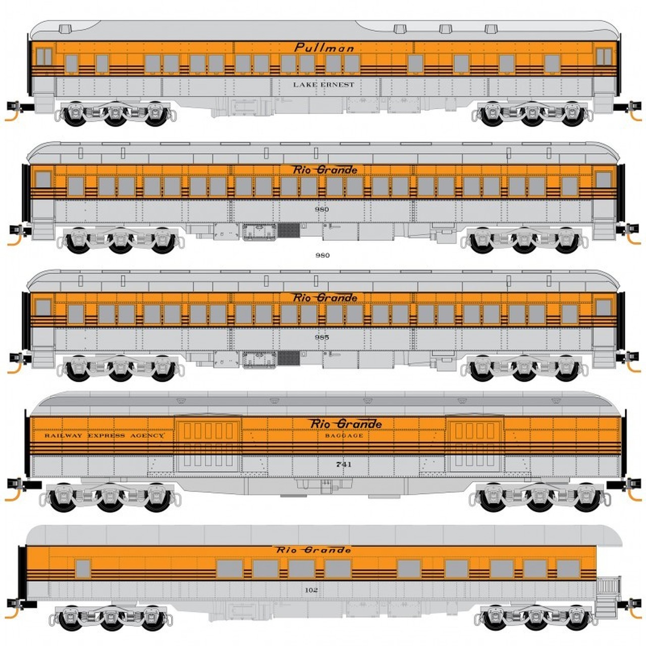 N Scale Micro Trains 993 01 730 Passenger Car Heavyweight