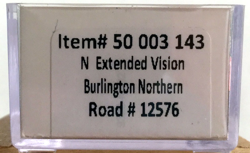 N Scale - Atlas - 50 003 143 - Caboose, Cupola, Steel Extended Vision - Burlington Northern - 12576