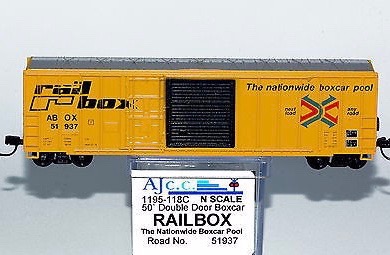N Scale - AJ California Crossing - 1195-118C - Boxcar, 50 Foot, FMC, 5347 - RailBox - 51937