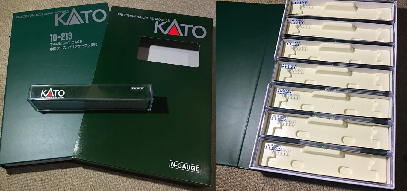 KATO 10-213 N gauge vehicle D Clear Case Storage Box model railroad 02135 JAPAN 
