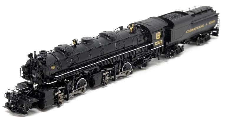 N Scale - Bachmann - 82673 - Engine, Steam, 2-6-6-2 Mallet - Chesapeake & Ohio - 1397