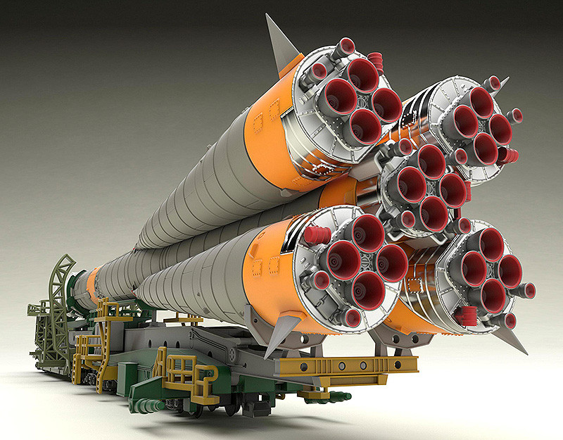 N Scale - Good Smile Company - 933674 - Rocket Launch Pad Transport Car, Soyuz