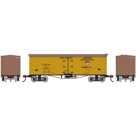 N Scale - Athearn - 06491 - Reefer, Ice, 36 Foot, Wood, Truss Rod - American Refrigerator Transit - 247