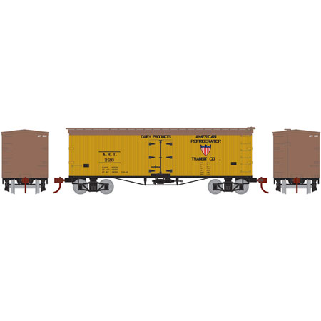 N Scale - Athearn - 06490 - Reefer, Ice, 36 Foot, Wood, Truss Rod - American Refrigerator Transit - 220