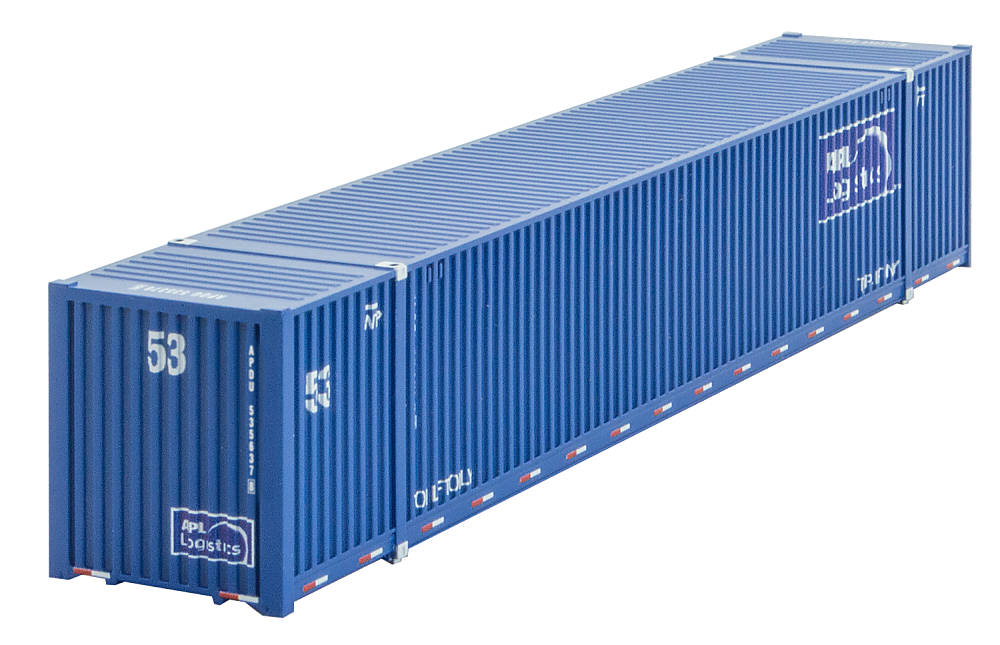 N Scale - Micro-Trains - 469 00 122 - Container, 53 Foot, Corrugated - APL Logistics - 5356378