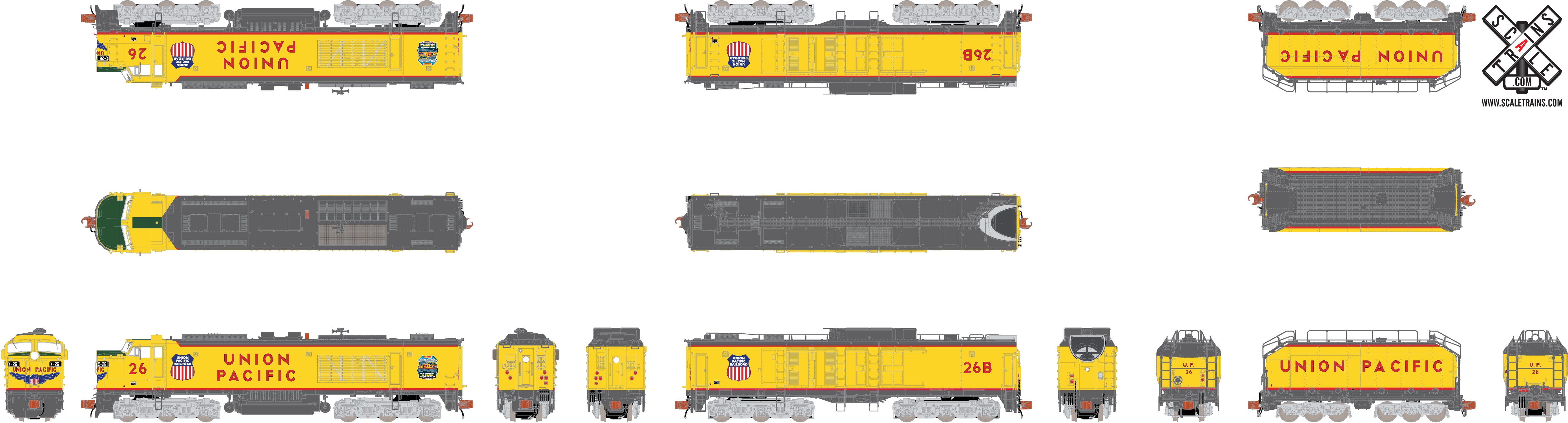 N Scale - ScaleTrains - SXT31193 - Locomotive, Gas Turbine-Electr...