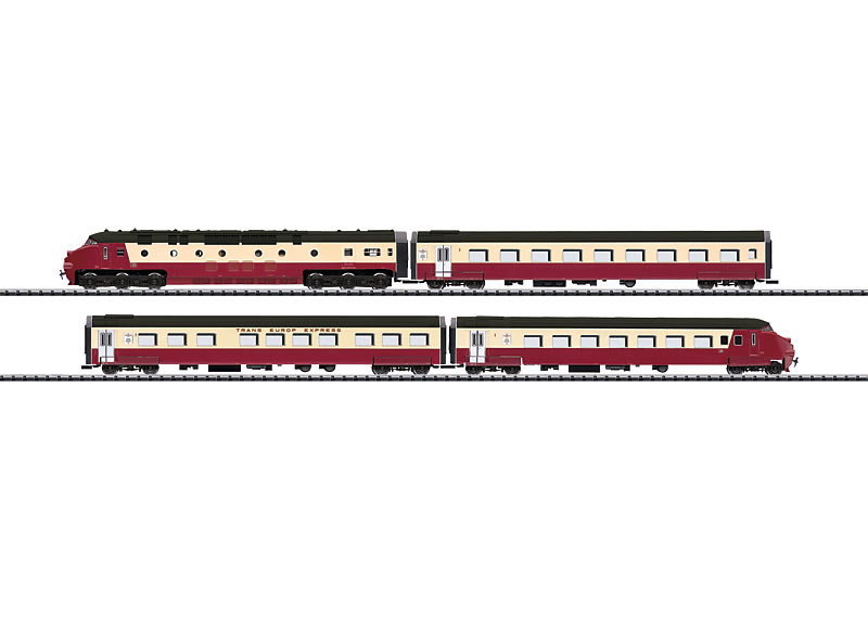 N Scale - Minitrix - 12338 - Passenger Train, Diesel, RAm TEE I - NS DE4 - SBB CFF FFS - 501 or 502