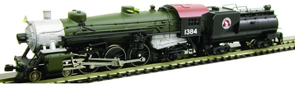 N Scale - Model Power - 87473 - Locomotive, Steam, 4-6-2, Pacific - Great Northern - 1384