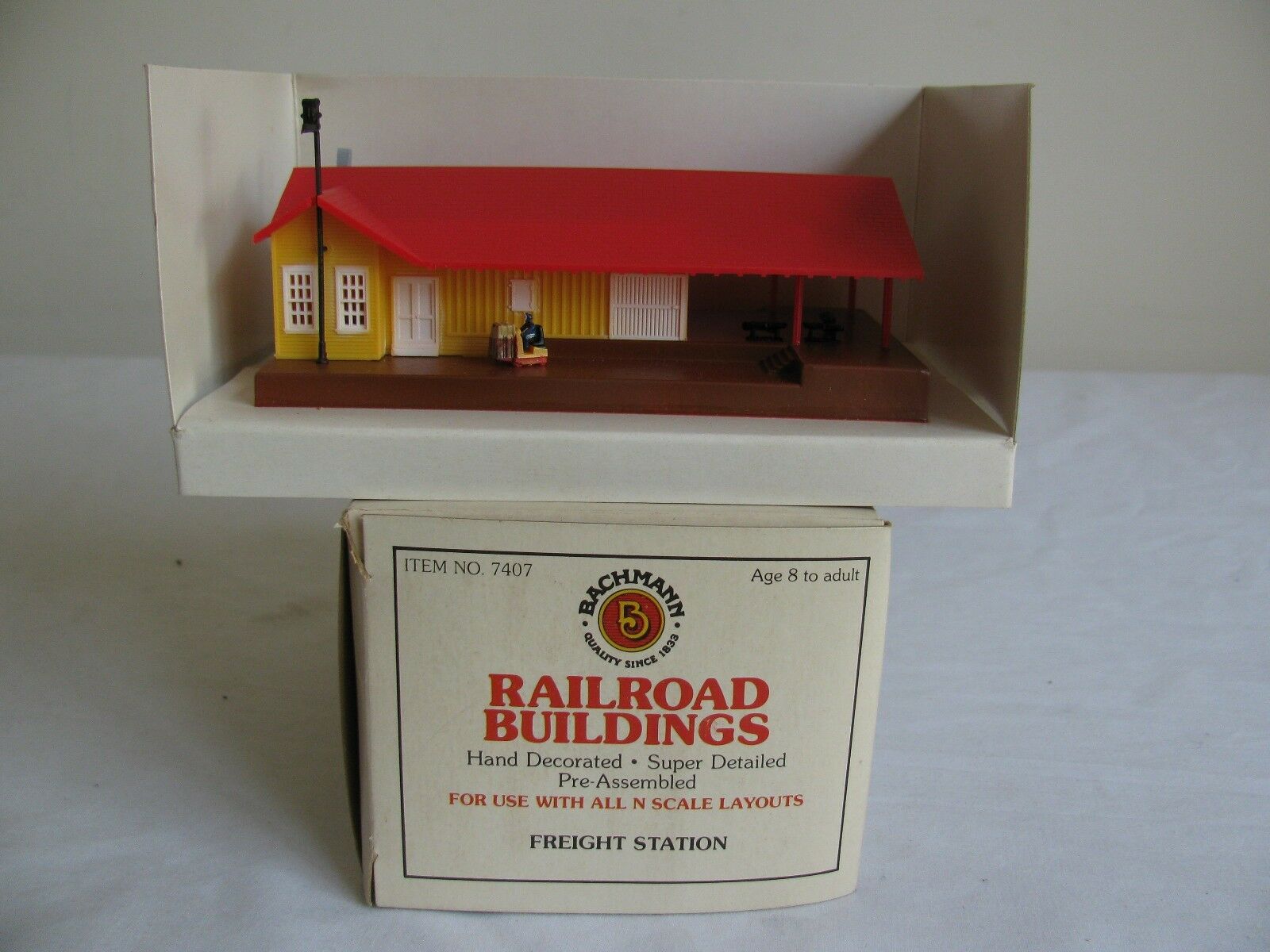 N Scale - Bachmann - 7407 - Freight Station - Railroad Structures - Freight Station