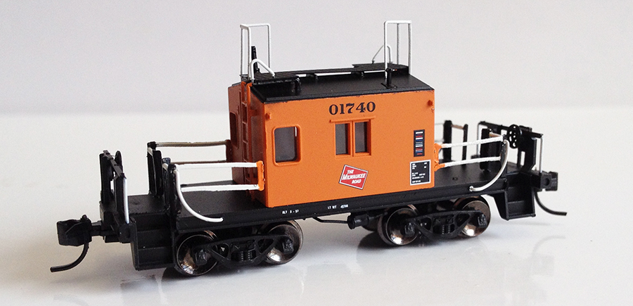 N Scale - Fox Valley - 91154 - Caboose, Transfer - Milwaukee Road - 01773