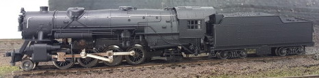 N Scale - Con-Cor - 0003-028221 - Locomotive, Steam, 2-8-2 Heavy Mikado - Undecorated