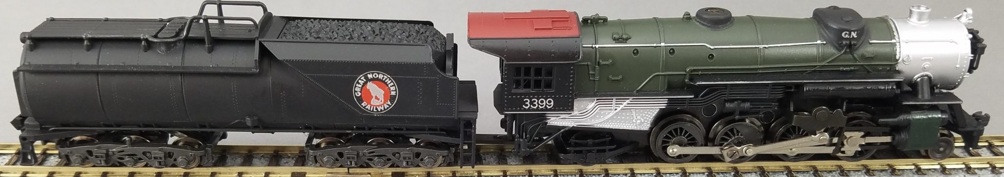 N Scale - Con-Cor - 0003-028202 - Locomotive, Steam, 2-8-2 Heavy Mikado - Great Northern - 3399