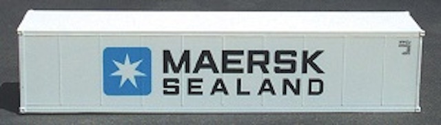 N Scale - Deluxe Innovations - 4290 - Container, 40 Foot, Smoothside, Dry - Maersk - 655969 623824